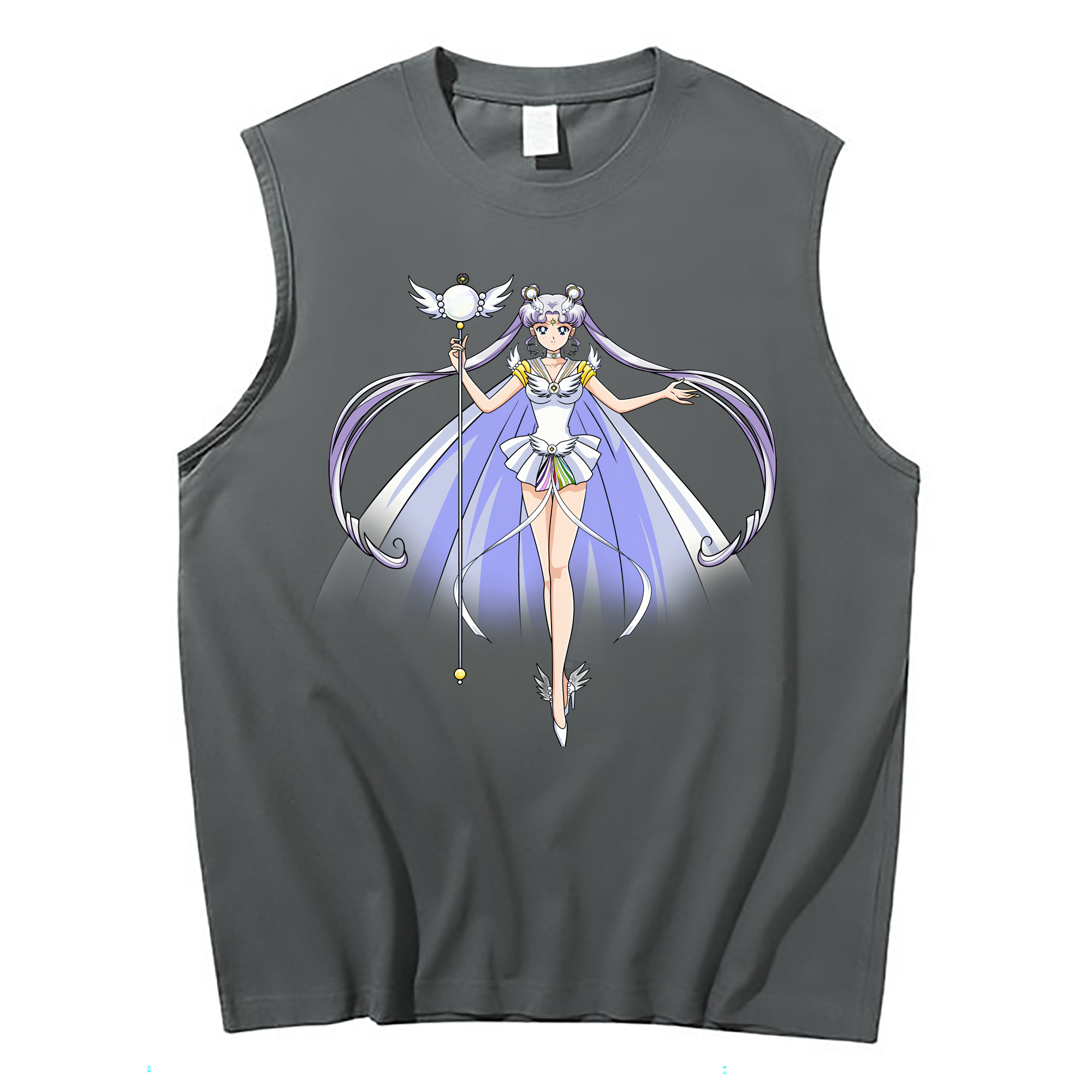 （画像用） 美少女戦士セーラームーン 月野 うさぎ つきの うさぎ Sailor Moon Tsukino Usagi コットン100％タンクトップ（フロントプリント）